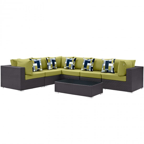 Convene 7 Piece Outdoor Patio Sectional Set