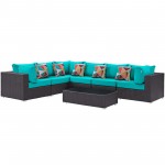 Convene 7 Piece Outdoor Patio Sectional Set