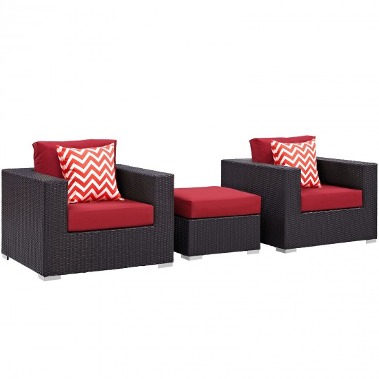 Convene 3 Piece Outdoor Patio Sofa Set