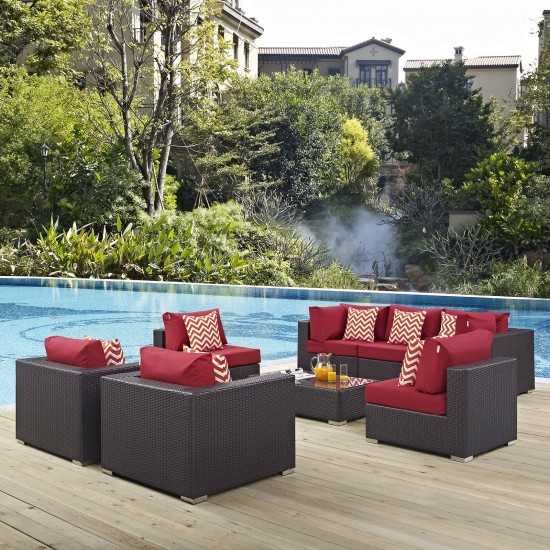 Convene 8 Piece Outdoor Patio Sectional Set