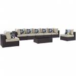 Convene 8 Piece Outdoor Patio Sectional Set