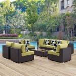 Convene 8 Piece Outdoor Patio Sectional Set