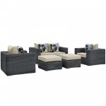 Summon 5 Piece Outdoor Patio Sunbrella® Sectional Set