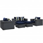 Summon 5 Piece Outdoor Patio Sunbrella® Sectional Set