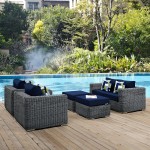 Summon 5 Piece Outdoor Patio Sunbrella® Sectional Set