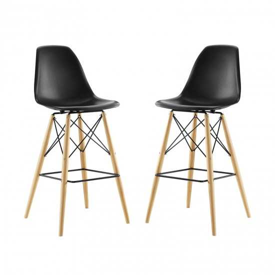 Pyramid Dining Side Bar Stool Set of 2