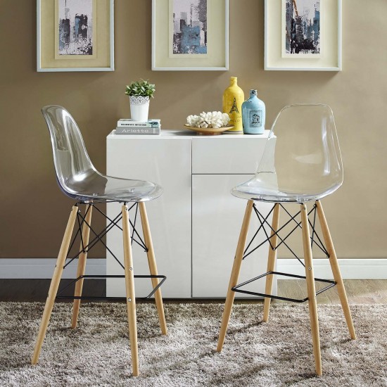 Pyramid Dining Side Bar Stool Set of 2