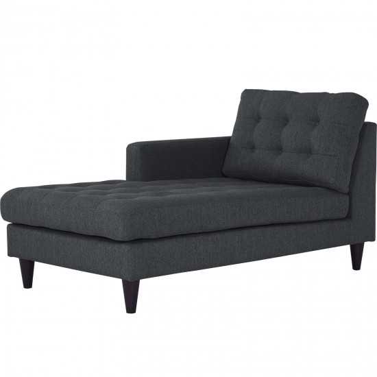 Empress Left-Arm Upholstered Fabric Chaise