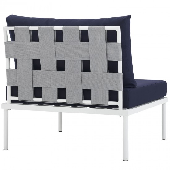 Harmony Armless Outdoor Patio Aluminum Chair