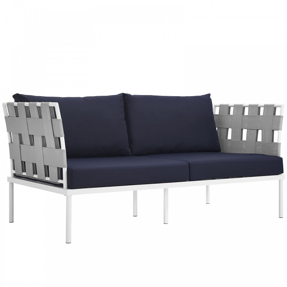 Harmony Outdoor Patio Aluminum Loveseat