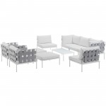 Harmony 10 Piece Outdoor Patio Aluminum Sectional Sofa Set