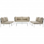 Harmony 7 Piece Outdoor Patio Aluminum Sectional Sofa Set