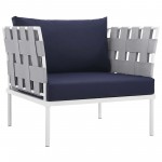 Harmony 3 Piece Outdoor Patio Aluminum Sectional Sofa Set