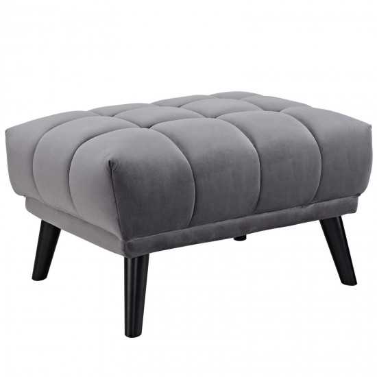 Bestow Performance Velvet Ottoman