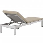 Shore Chaise with Cushions Outdoor Patio Aluminum Set of 4