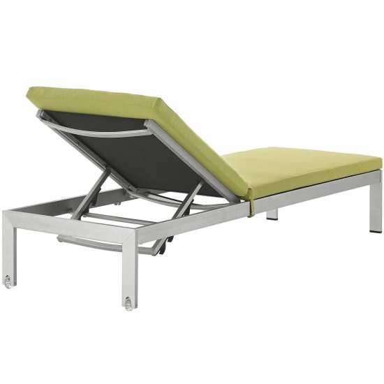 Shore Chaise with Cushions Outdoor Patio Aluminum Set of 6