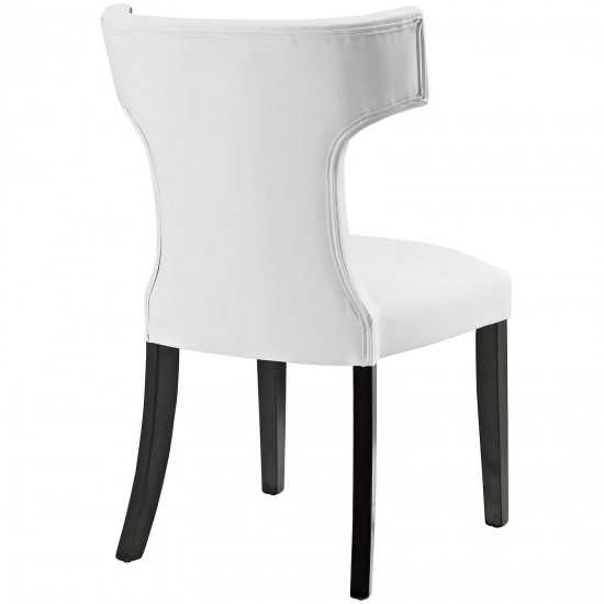 Curve Dining Side Chair Vinyl Set of 2