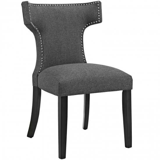 Curve Dining Side Chair Fabric Set of 2