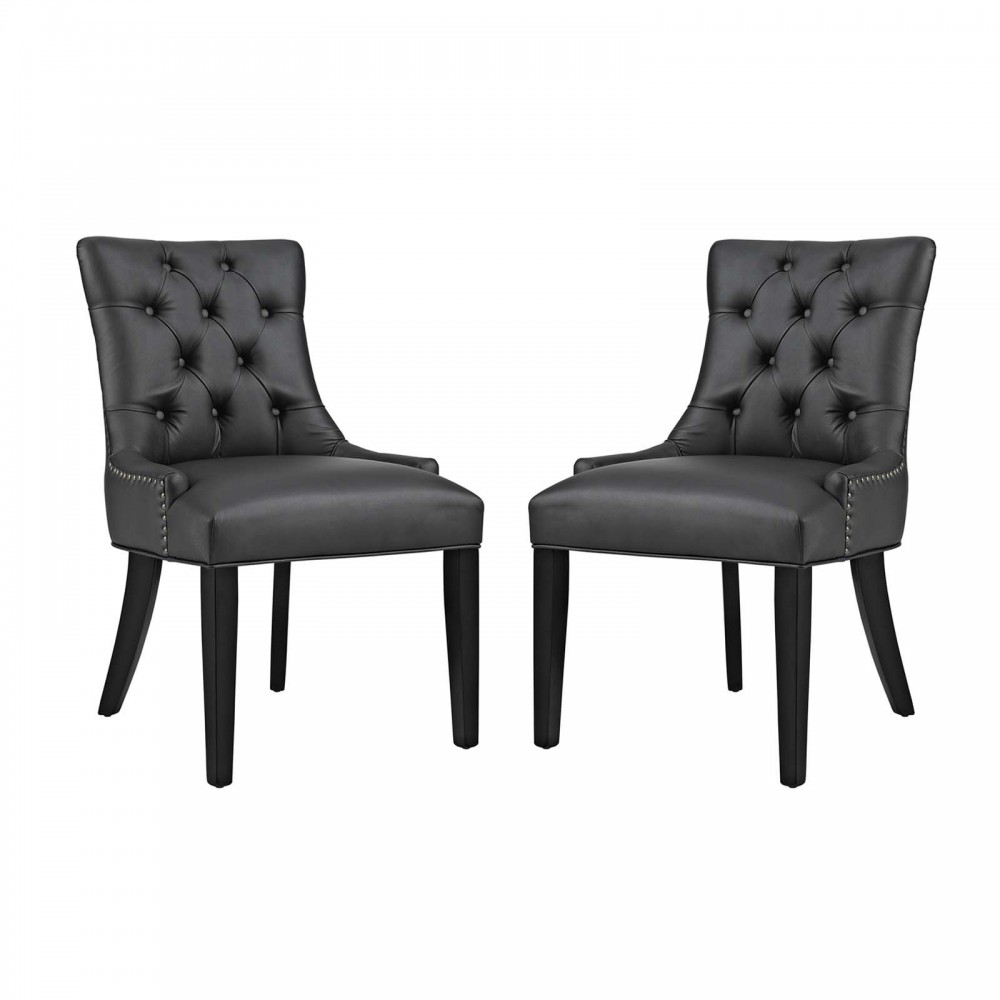 Regent Dining Side Chair Vinyl Set of 2 Regent Dining Side Chair Vinyl Set of 2
