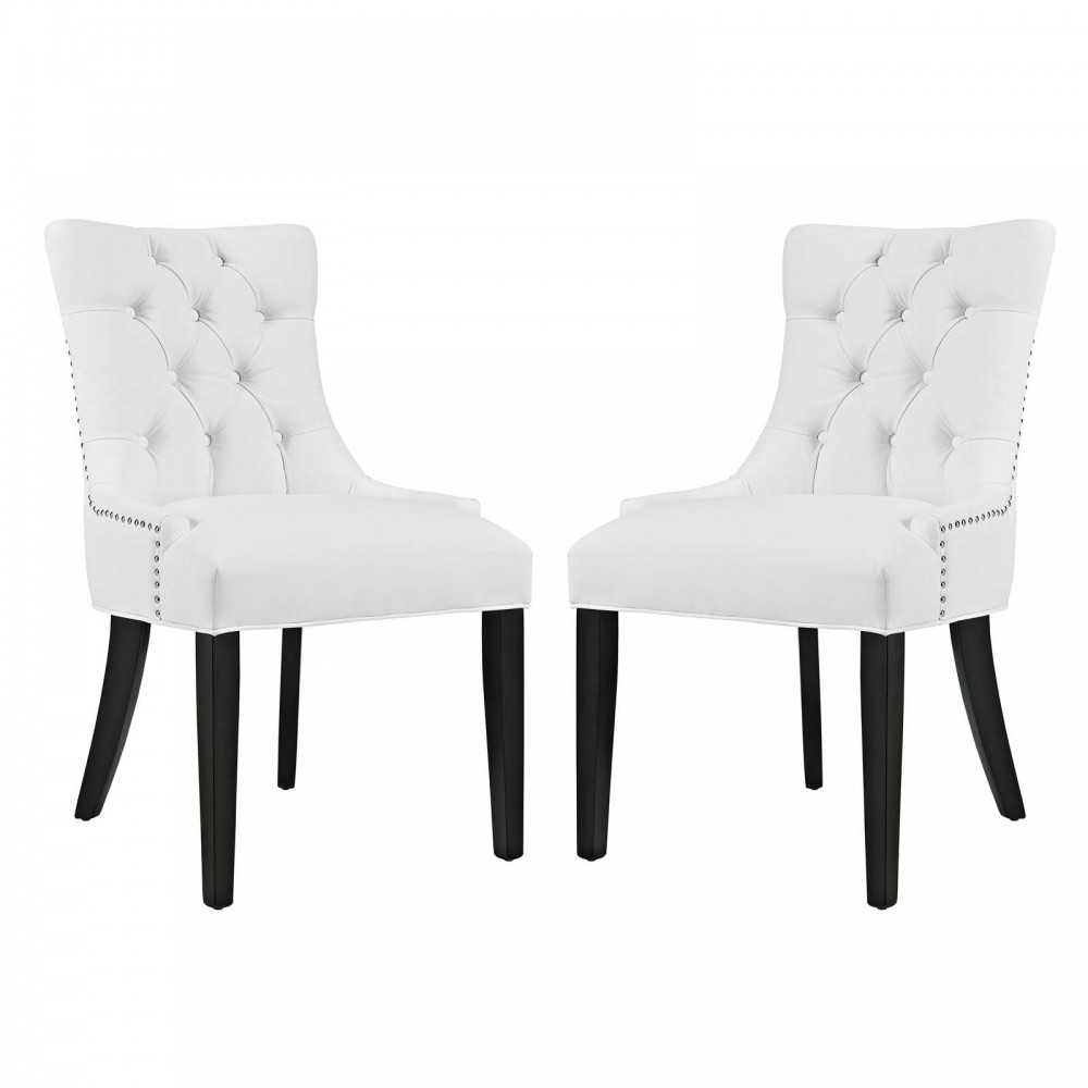 Regent Dining Side Chair Vinyl Set of 2 Regent Dining Side Chair Vinyl Set of 2