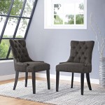 Regent Dining Side Chair Fabric Set of 2