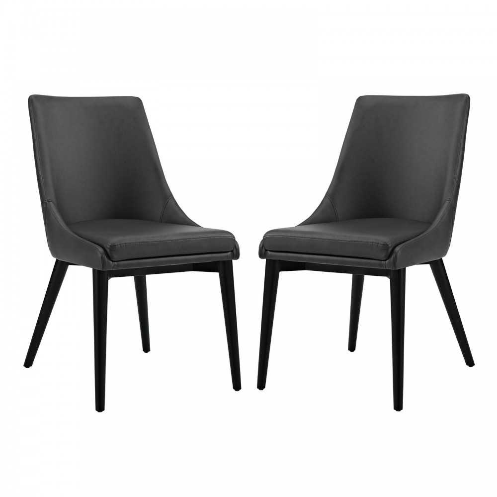 Viscount Dining Side Chair Vinyl Set of 2