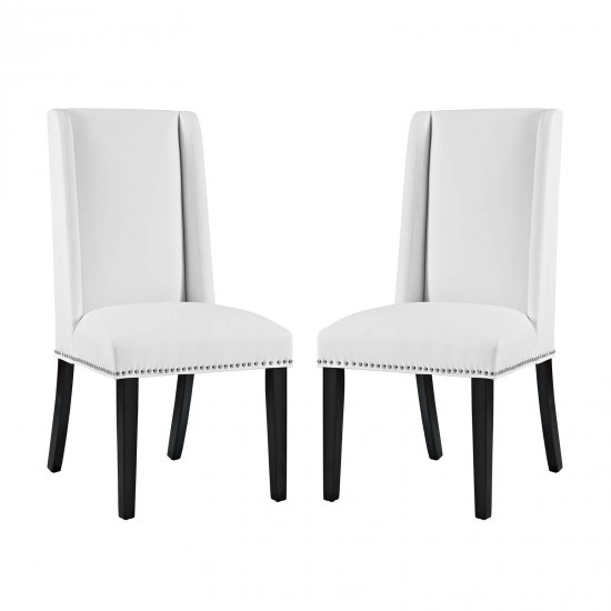 Baron Dining Chair Vinyl Set of 2