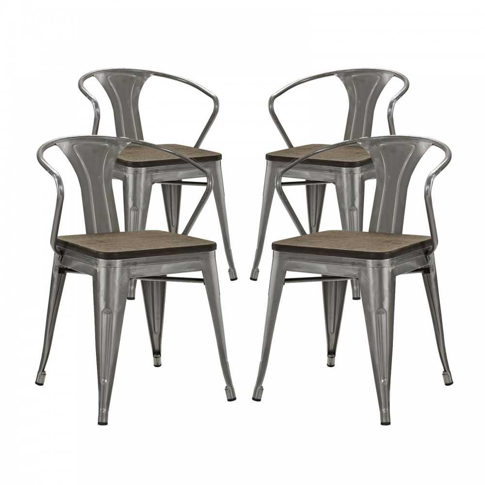 Promenade Bamboo Dining Chair Set of 4