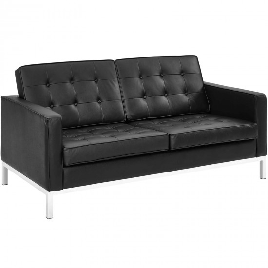 Loft Leather Loveseat