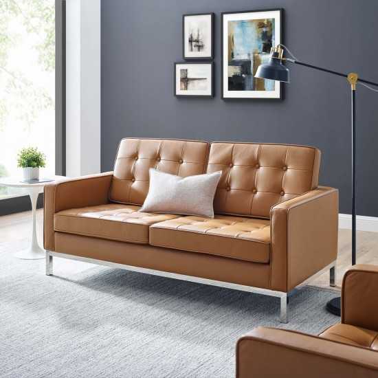 Loft Leather Loveseat