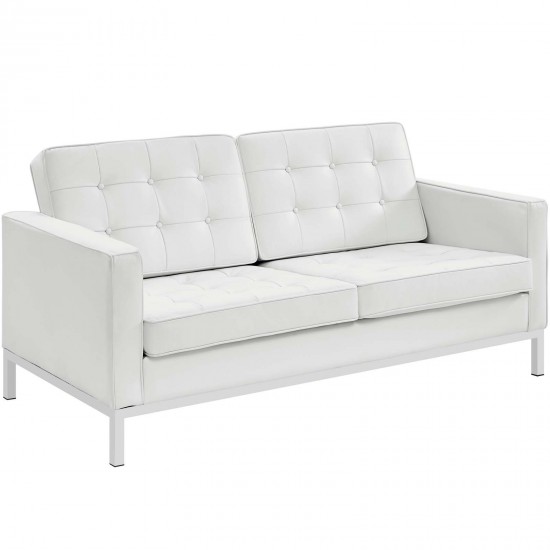 Loft Leather Loveseat