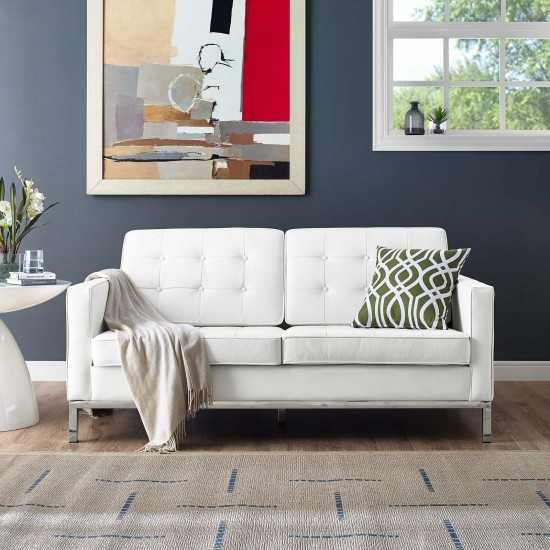 Loft Leather Loveseat