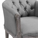 Crown Vintage French Upholstered Fabric Accent Chair