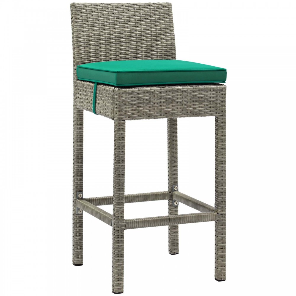 Conduit Outdoor Patio Wicker Rattan Bar Stool