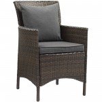 Conduit Outdoor Patio Wicker Rattan Dining Armchair