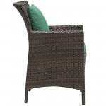 Conduit Outdoor Patio Wicker Rattan Dining Armchair