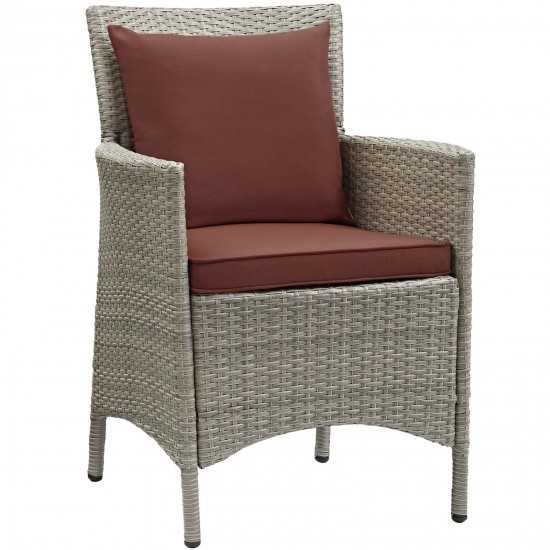 Conduit Outdoor Patio Wicker Rattan Dining Armchair