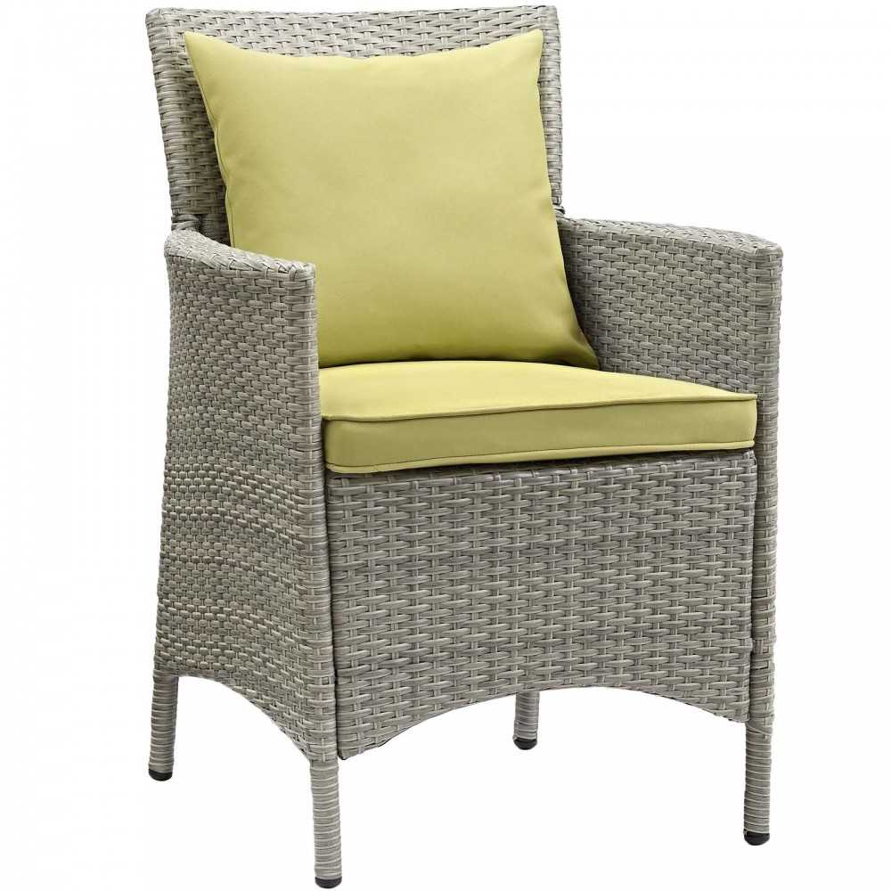 Conduit Outdoor Patio Wicker Rattan Dining Armchair