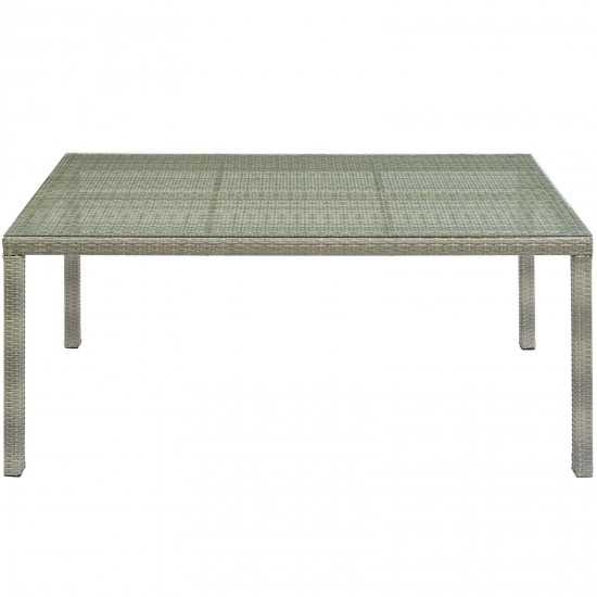 Conduit 70" Outdoor Patio Wicker Rattan Dining Table