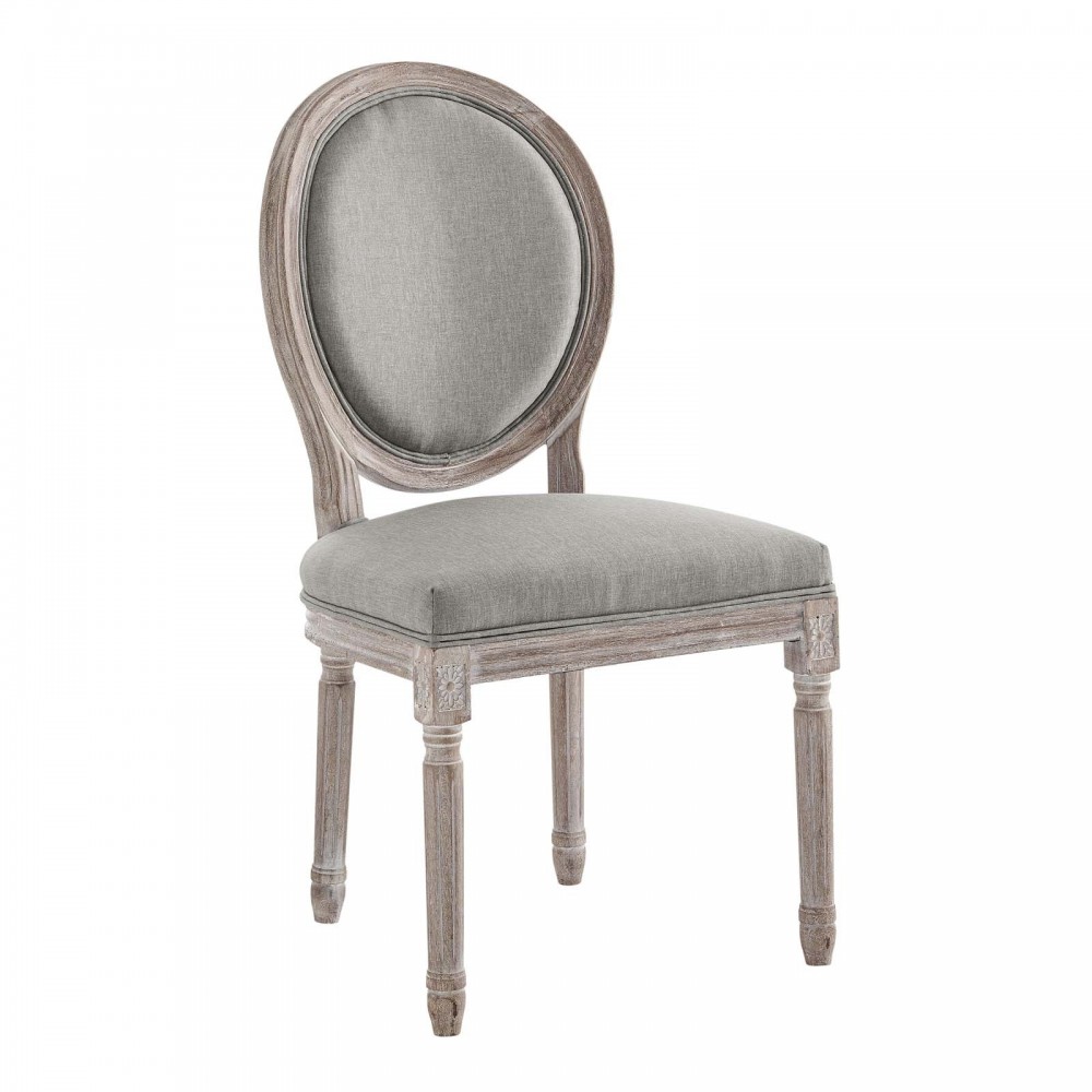 Emanate Vintage French Upholstered Fabric Dining Side Chair Emanate Vintage French Upholstered Fabric Dining Side Chair