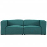 Mingle 2 Piece Upholstered Fabric Sectional Sofa Set