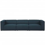 Mingle 3 Piece Upholstered Fabric Sectional Sofa Set