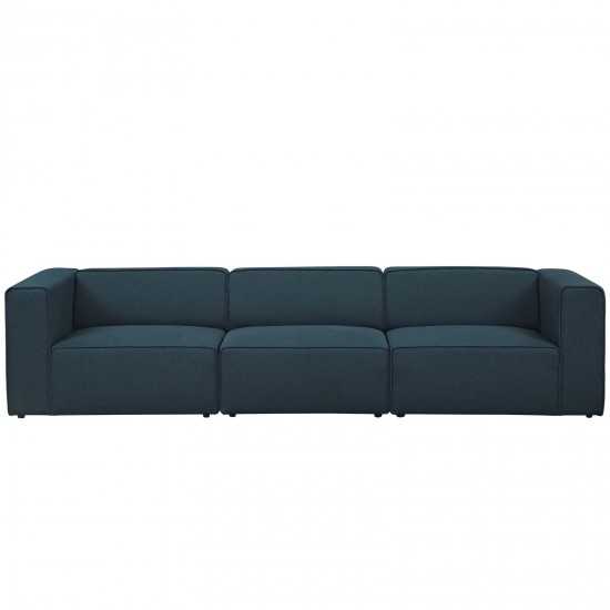 Mingle 3 Piece Upholstered Fabric Sectional Sofa Set