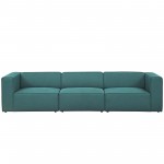 Mingle 3 Piece Upholstered Fabric Sectional Sofa Set