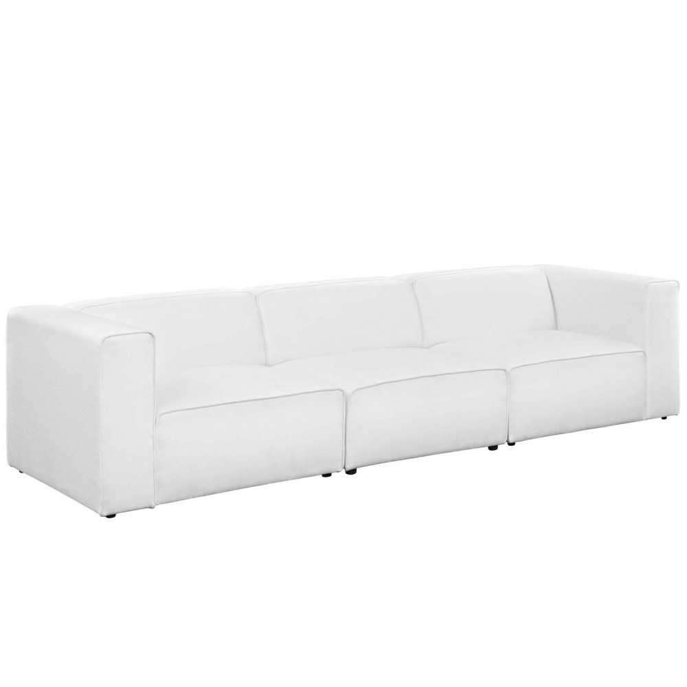 Mingle 3 Piece Upholstered Fabric Sectional Sofa Set Mingle 3 Piece Upholstered Fabric Sectional Sofa Set