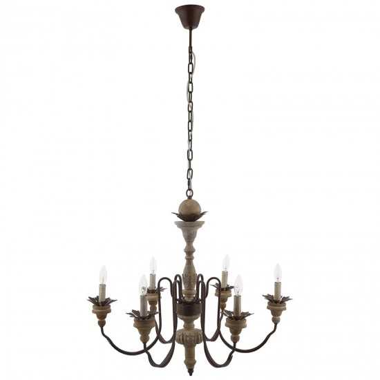 Bountiful Vintage French Pendant Ceiling Light Candelabra Chandelier