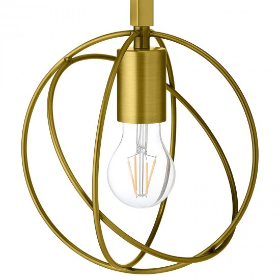 Perimeter Brass Wall Sconce Light Fixture