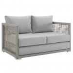 Aura Outdoor Patio Wicker Rattan Loveseat