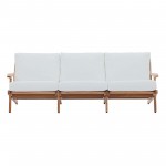 Saratoga Outdoor Patio Premium Grade A Teak Wood Sofa
