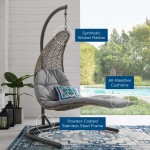 Landscape Hanging Chaise Lounge Outdoor Patio Swing Chair